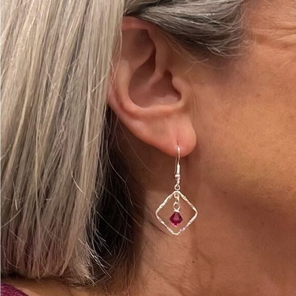 Handcrafted earrings with Swarovski crystal - Picture 5 of 5